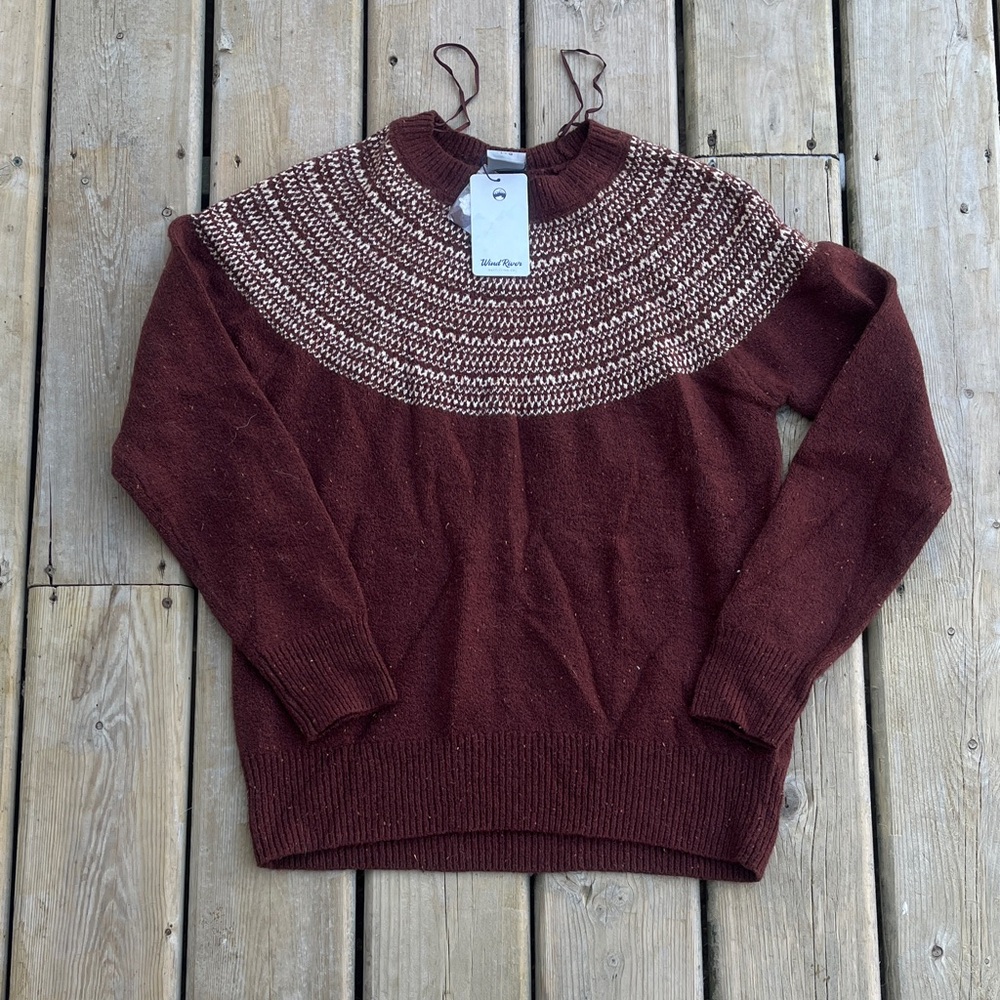 NWT Wind River Fair Isle Knit Sweater  Size Medium